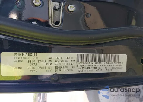 2018 Dodge Journey Gt из США, поврежденный, VIN 3C4PDCEG2JT472943